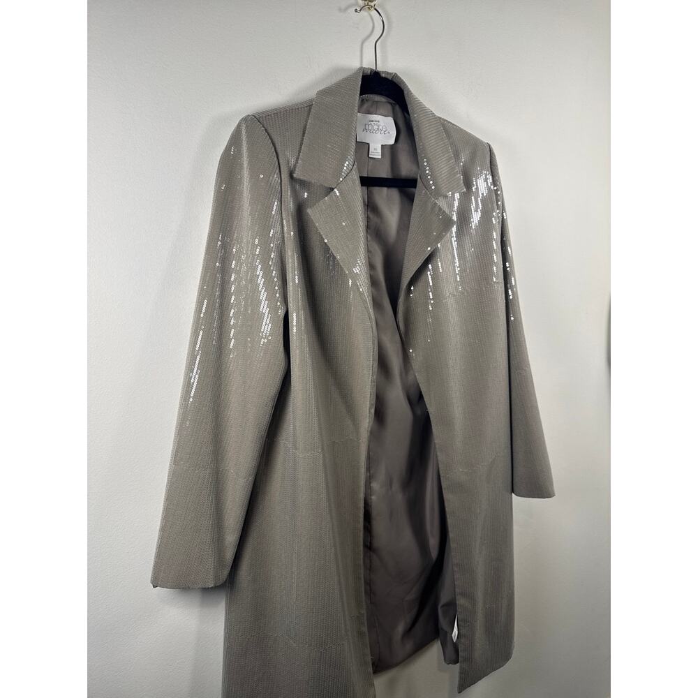 Mare Mare x Anthropologie Sequin Longline Blazer Jacket, XS - Picture 5 of 8